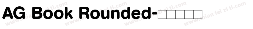 AG Book Rounded字体转换